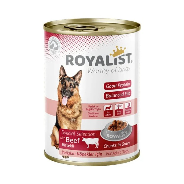 Royalist Biftekli Yetişkin Konserve 12 X 400 Gr