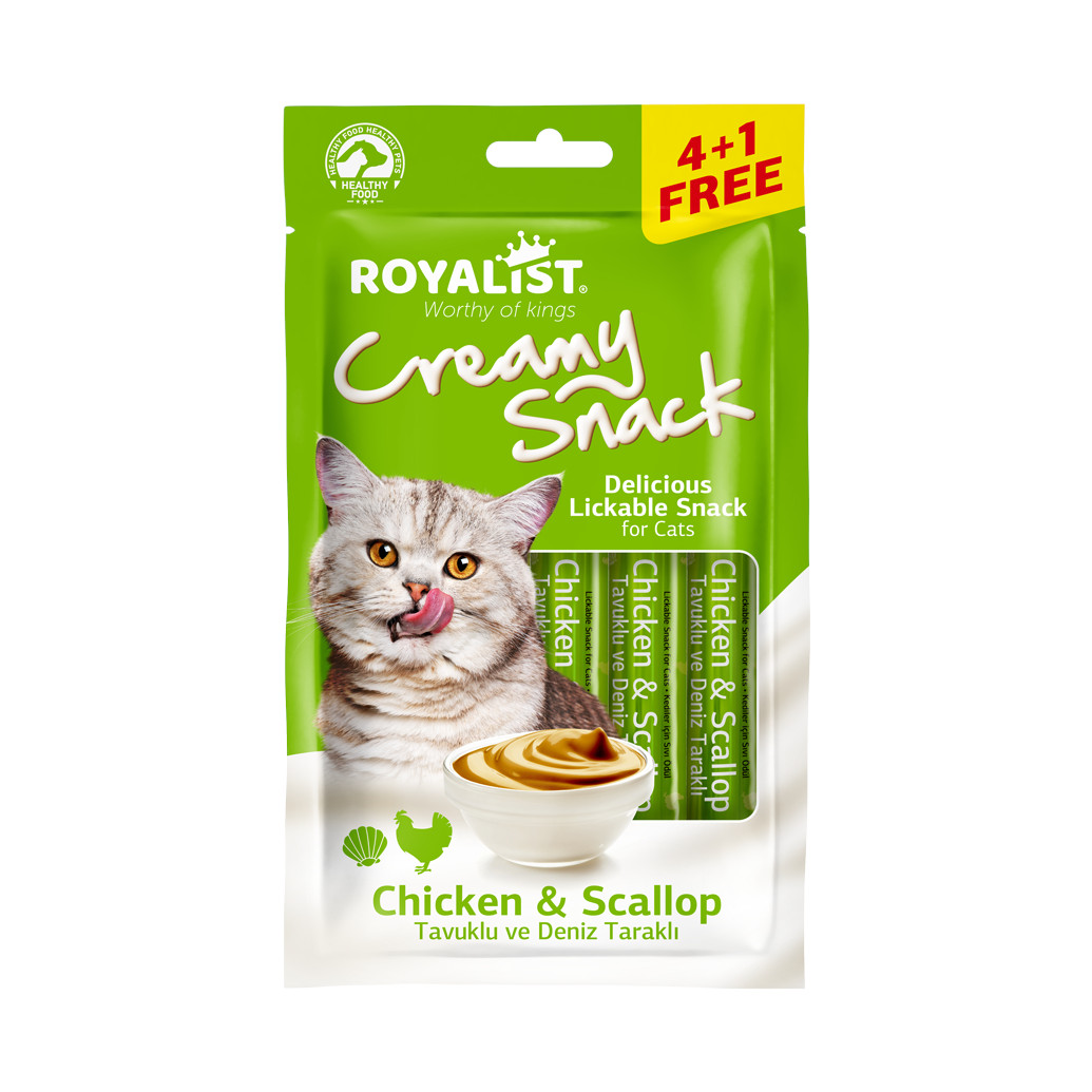 Royalist Creamy Snack - Chicken & Scallop 4 Paket