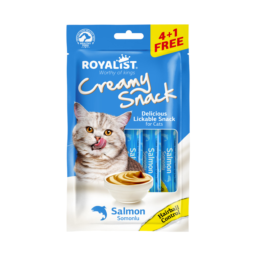 Royalist Creamy Snack – Salmon – Hairball Control 4 Paket