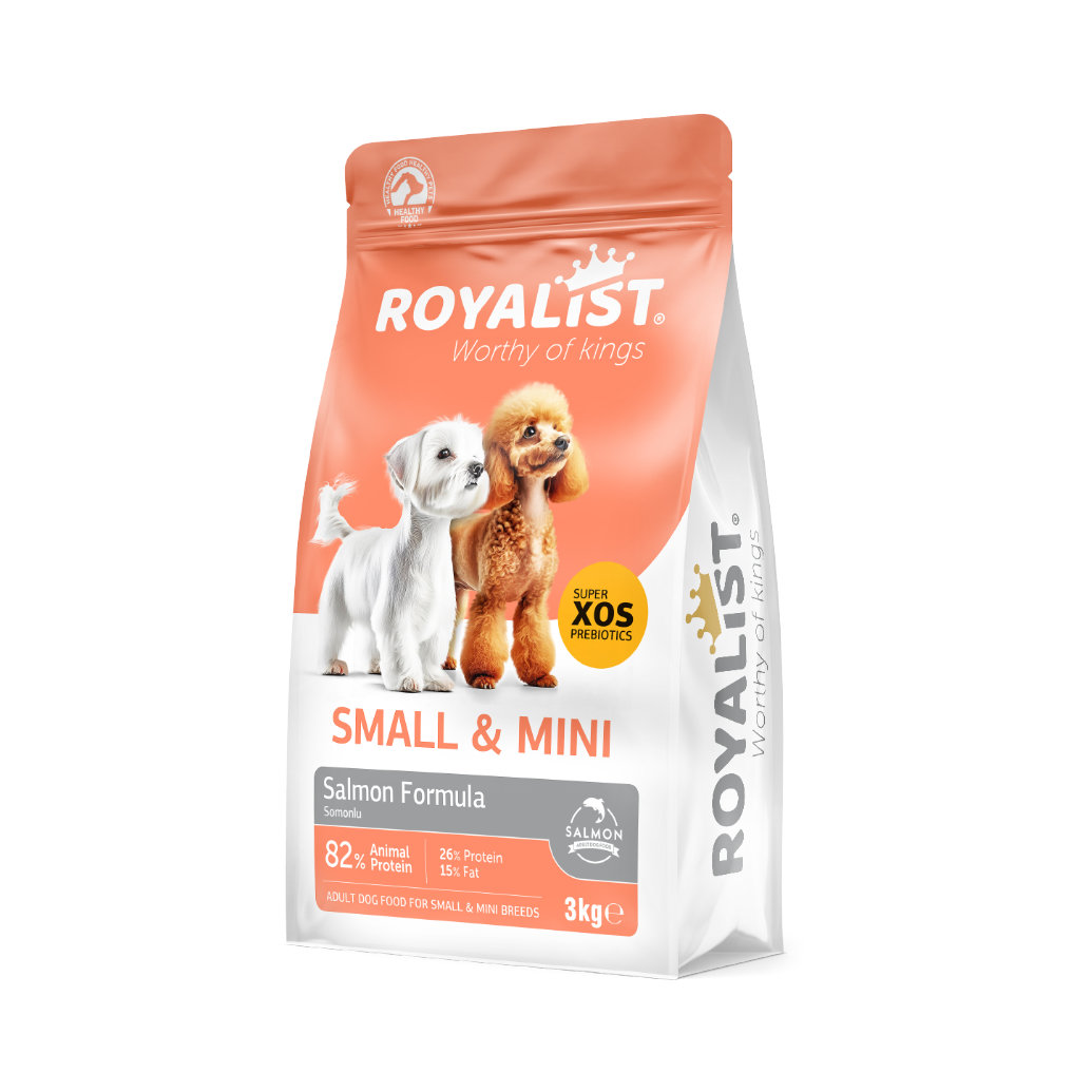 Royalist Küçük Irk Yetişkin Somonlu Köpek Maması 3Kg.