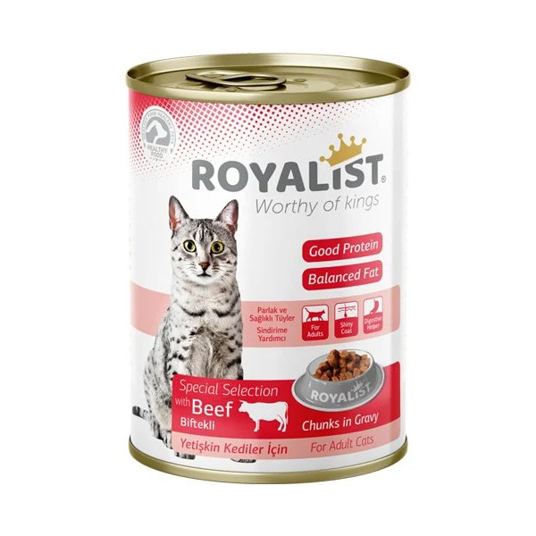 Royalist Kedi Biftekli Konserve 12 X 400 GR