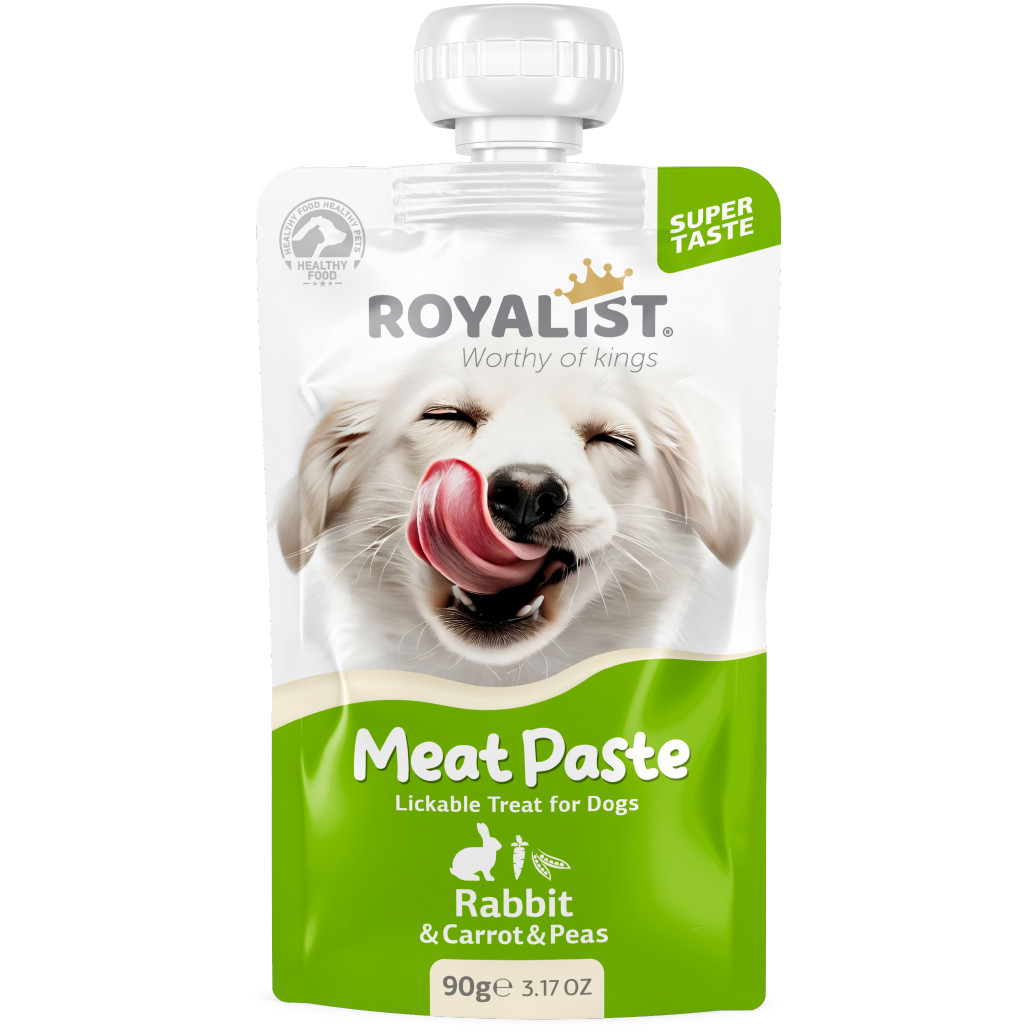 Royalist Meat Paste Dog Rabbit & Carrot & Peas 6 X 90 GR