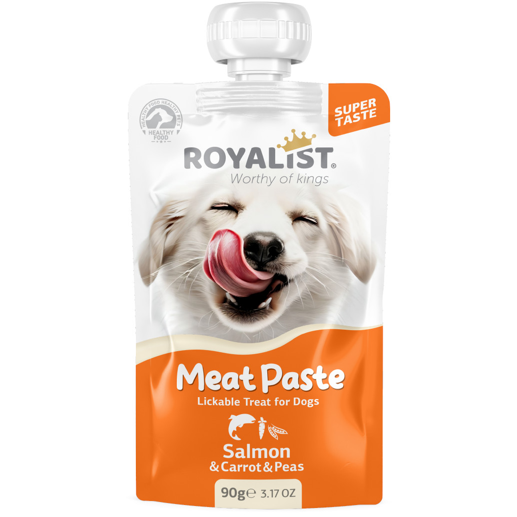 Royalist Meat Paste Dog Salmon & Carrot & Peas 6 X 90 GR
