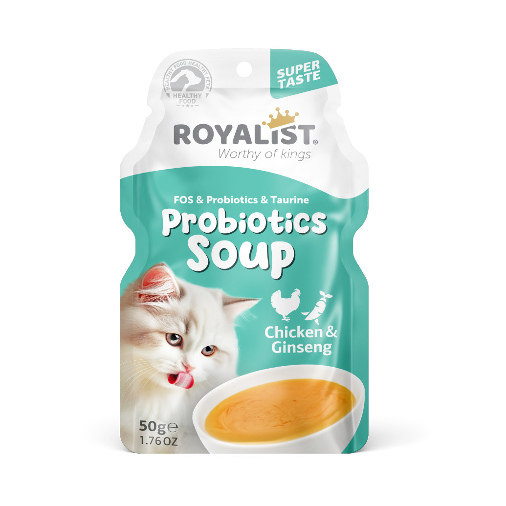Royalist Probiyotik Kedi Çorbası Tavuk & Ginseng 6 X 50 GR