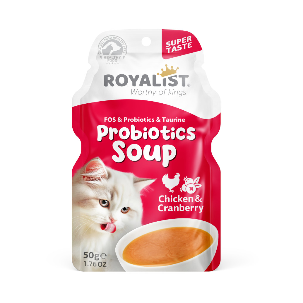 Royalist Probiyotik Kedi Çorbası Tavuk & Kızılcık 6 X 50 GR
