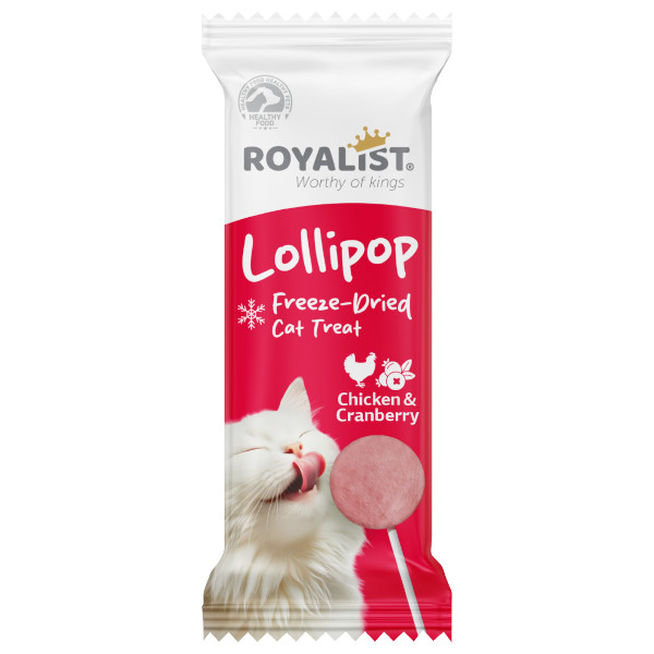 Royalist Tavuklu Ve Kızılcıklı Kedi Lolipop 5 Adet
